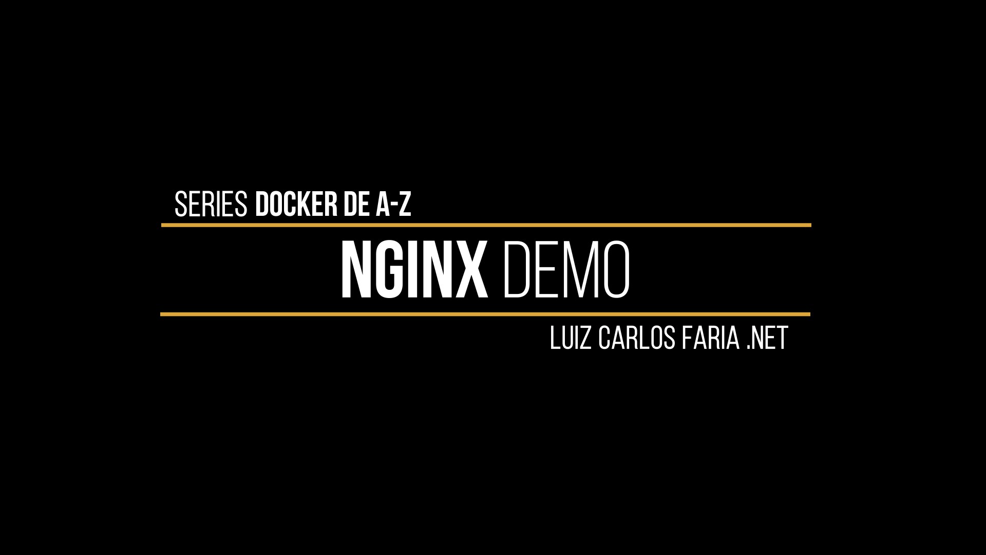 Docker – de A a Z – 10 – Demo Nginx no Docker