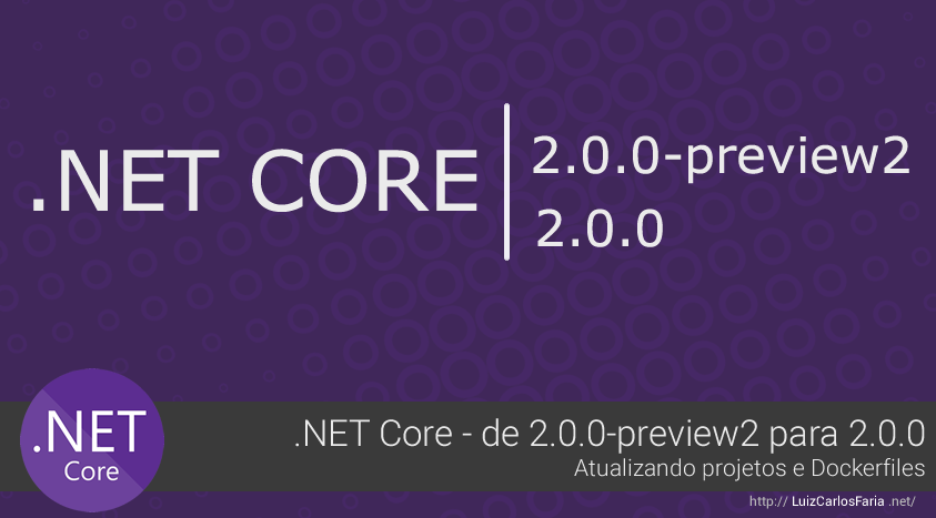 .NET Core – de 2.0.0-preview2 para 2.0.0 – Atualizando projetos e Dockerfiles